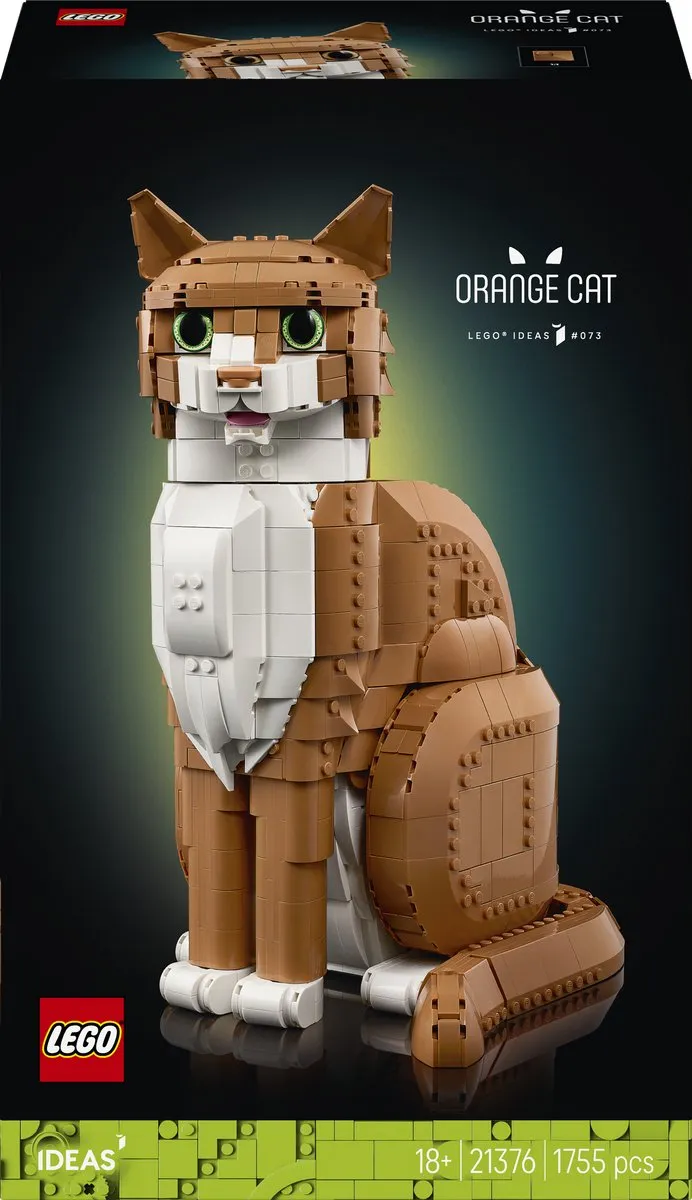 LEGO Ideas Oranje Kat Bouwpakket 21376 - 1755 Stukken