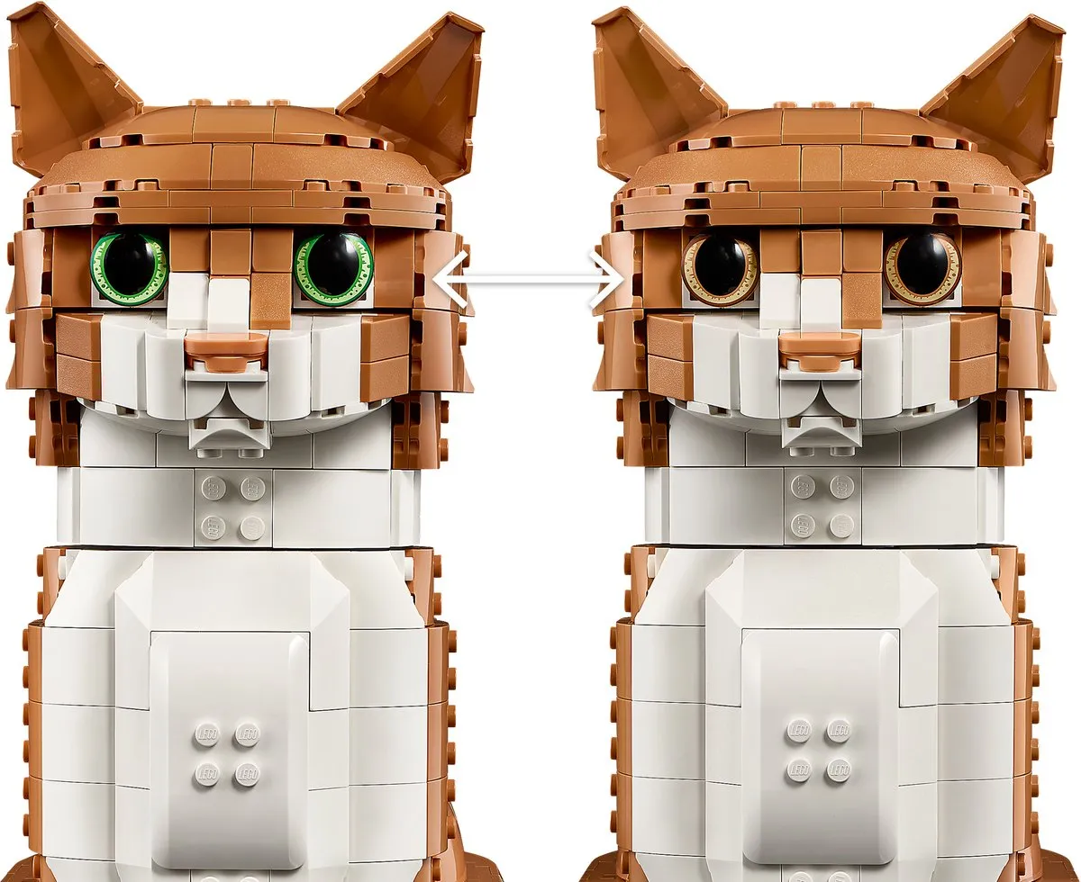 LEGO Ideas Oranje Kat Bouwpakket 21376 - 1755 Stukken