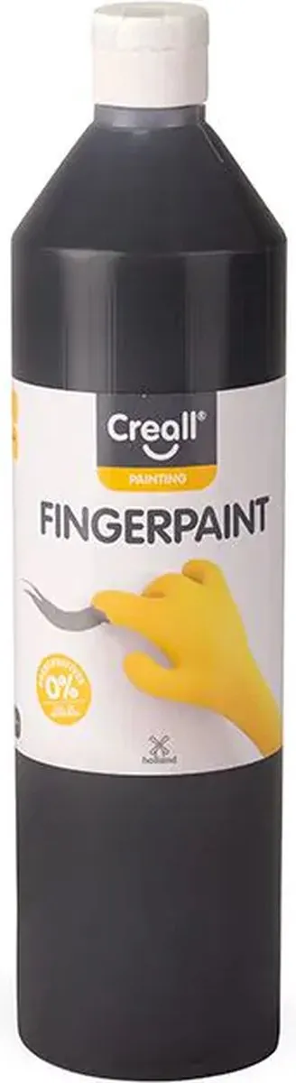 Creall Vingerverf Zwart 250ml