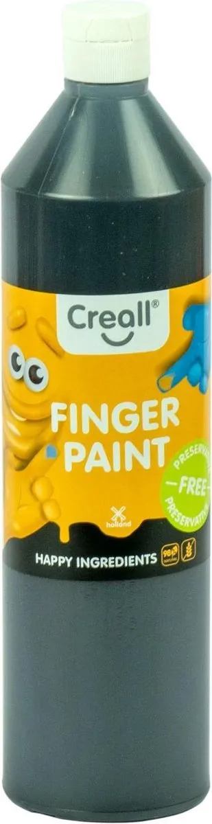 Creall Vingerverf Zwart 250ml