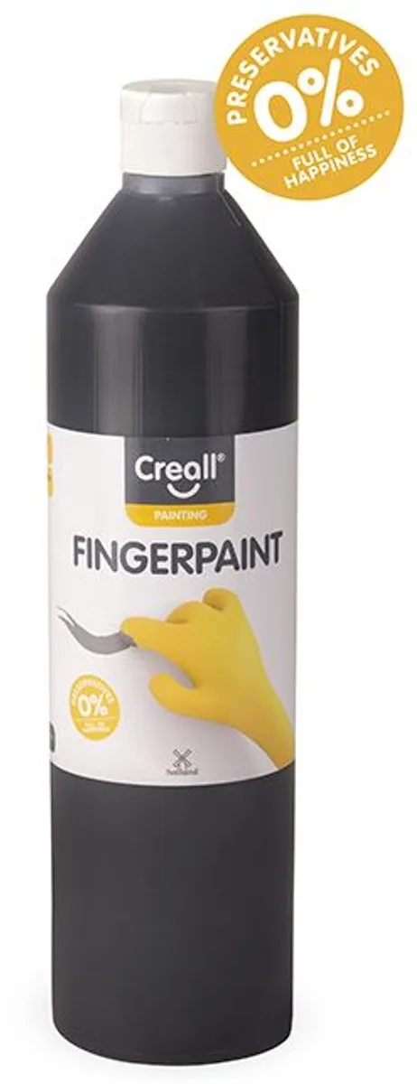 Creall Vingerverf Zwart 250ml