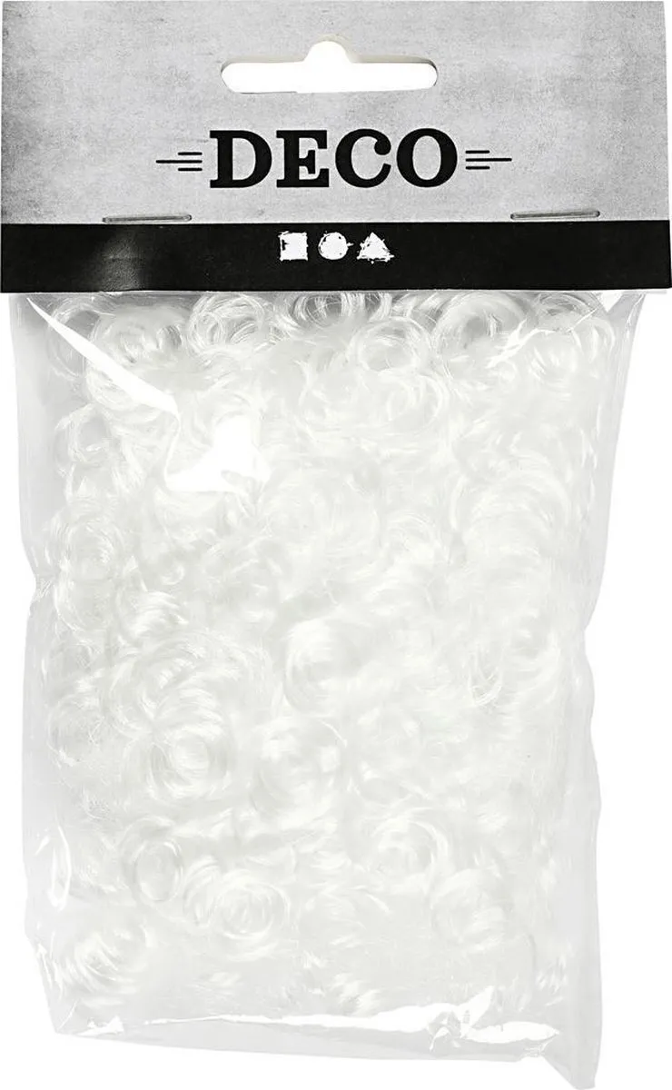 Creativ Company Poppenhaar 15g - Wit