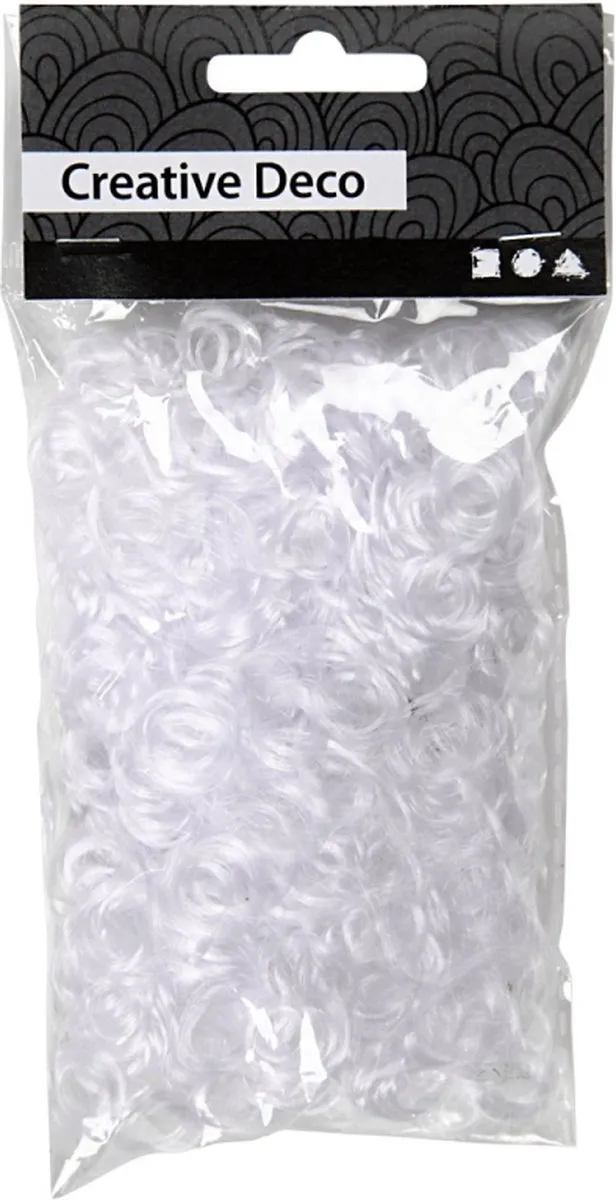 Creativ Company Poppenhaar 15g - Wit