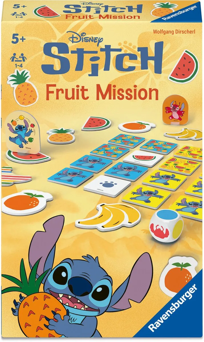 Ravensburger Disney Stitch Fruit Mission - Kinderspel - 2-4 Spelers