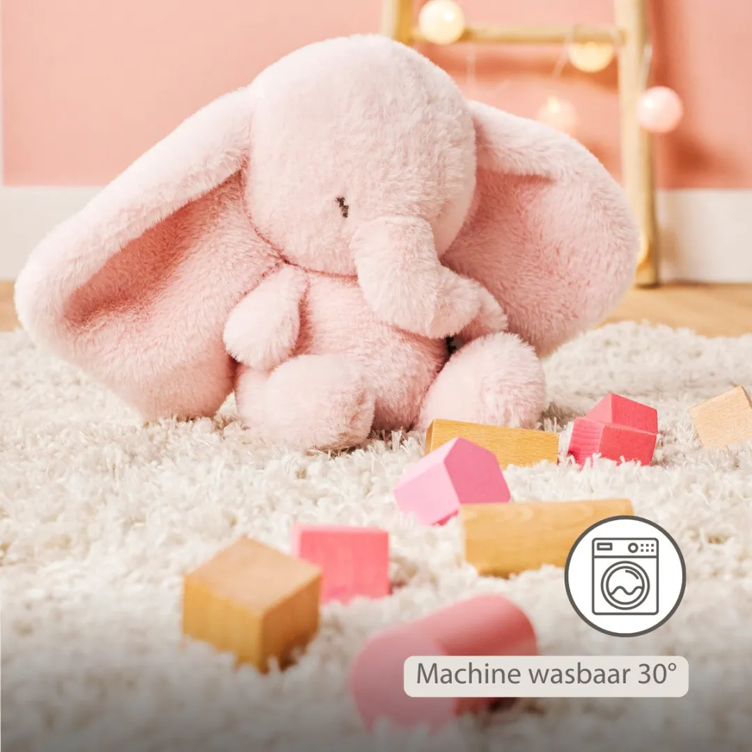 Nattou FanFan Knuffel Olifant 30cm - Roze