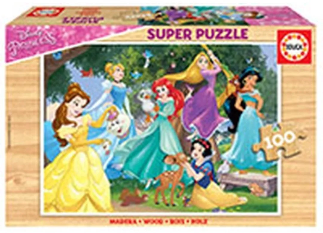 Educa Disney Prinsessen Houten Puzzel 100 Stuks ED17628