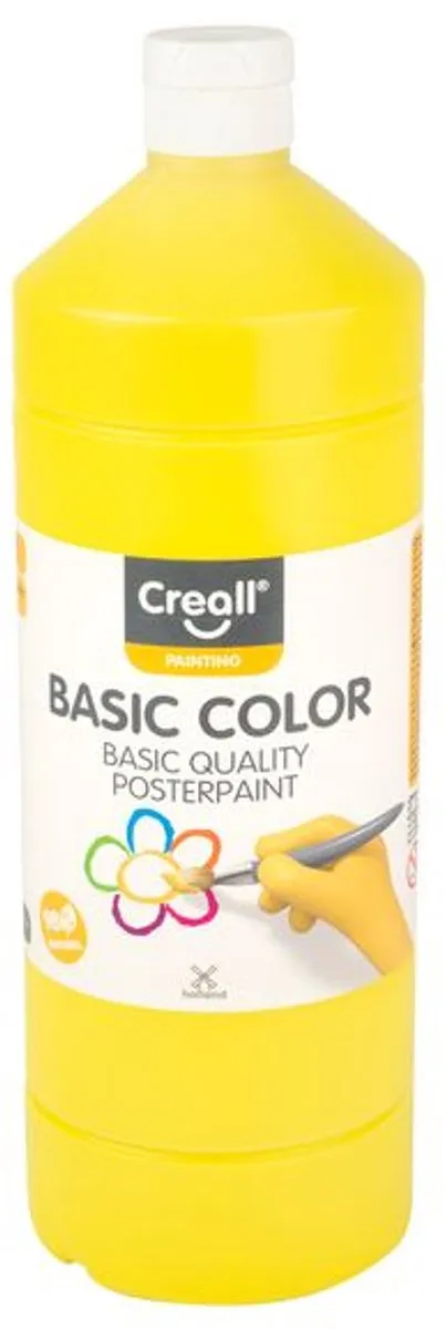 Creall Basic Geel Plakkaatverf 1000ml - 6 Stuks