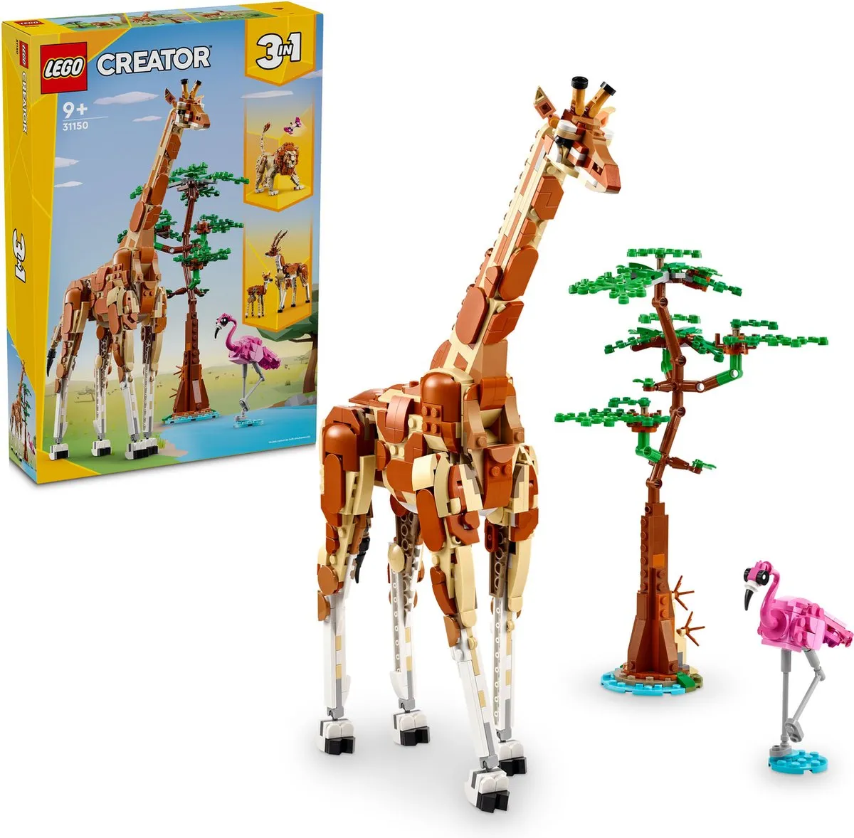 LEGO Creator 3in1 Safaridieren 31150 - 780 Stukken