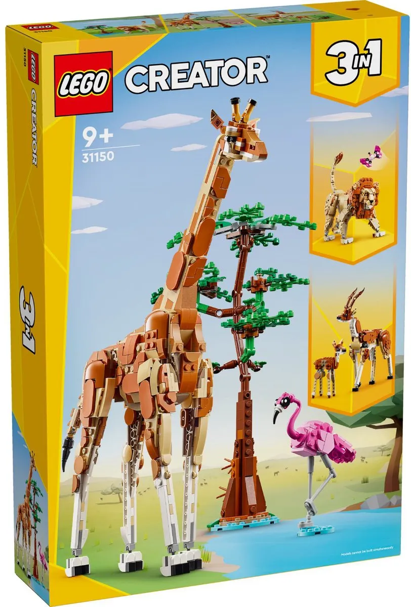 LEGO Creator 3in1 Safaridieren 31150 - 780 Stukken