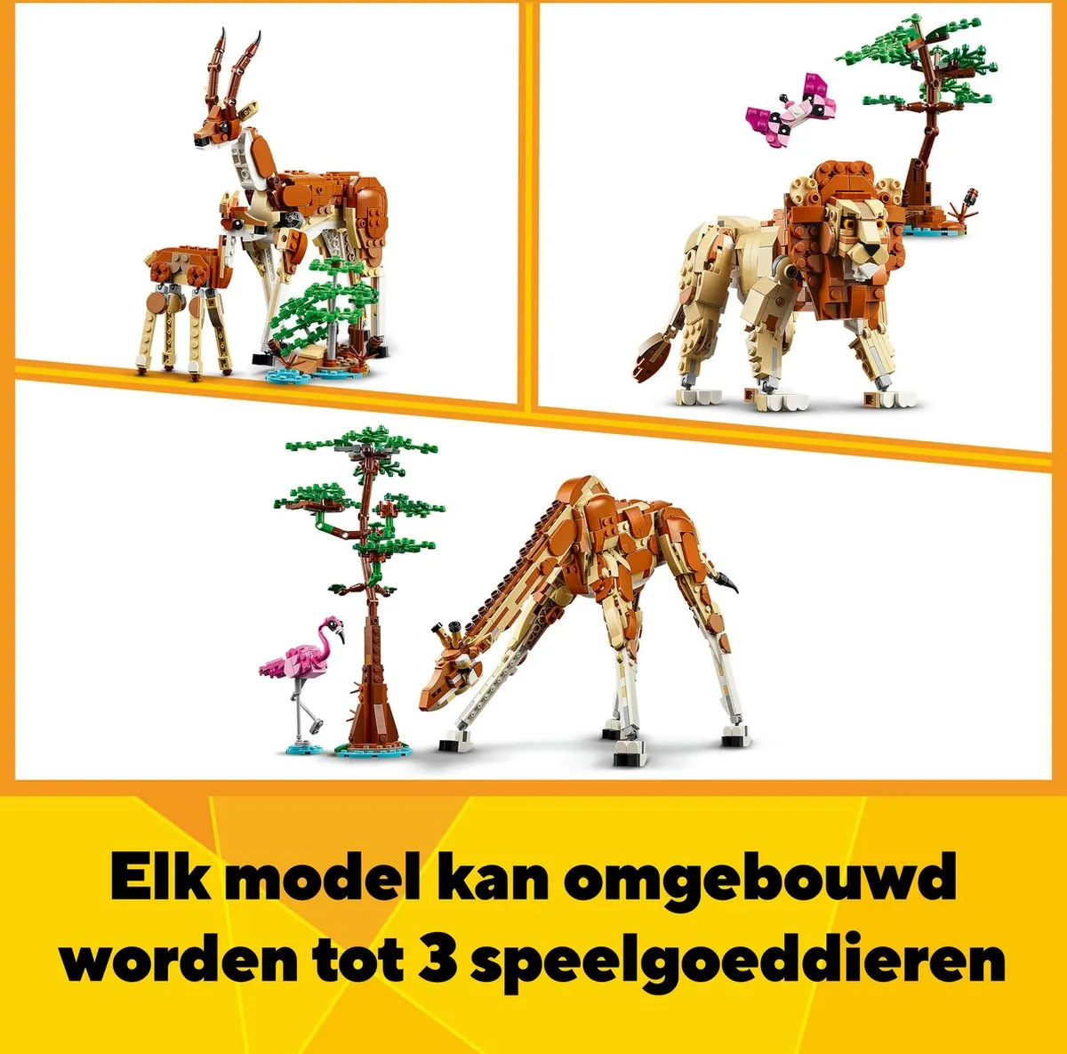 LEGO Creator 3in1 Safaridieren 31150 - 780 Stukken - afbeelding 6 van 6