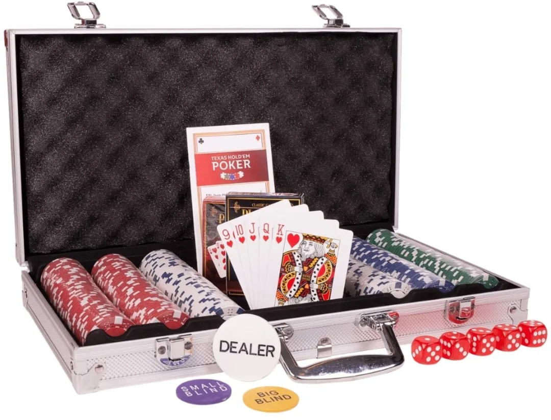Cartamundi Texas Hold'em Entry Pokerset 300 Chips - Aluminium Koffer - Multicolor
