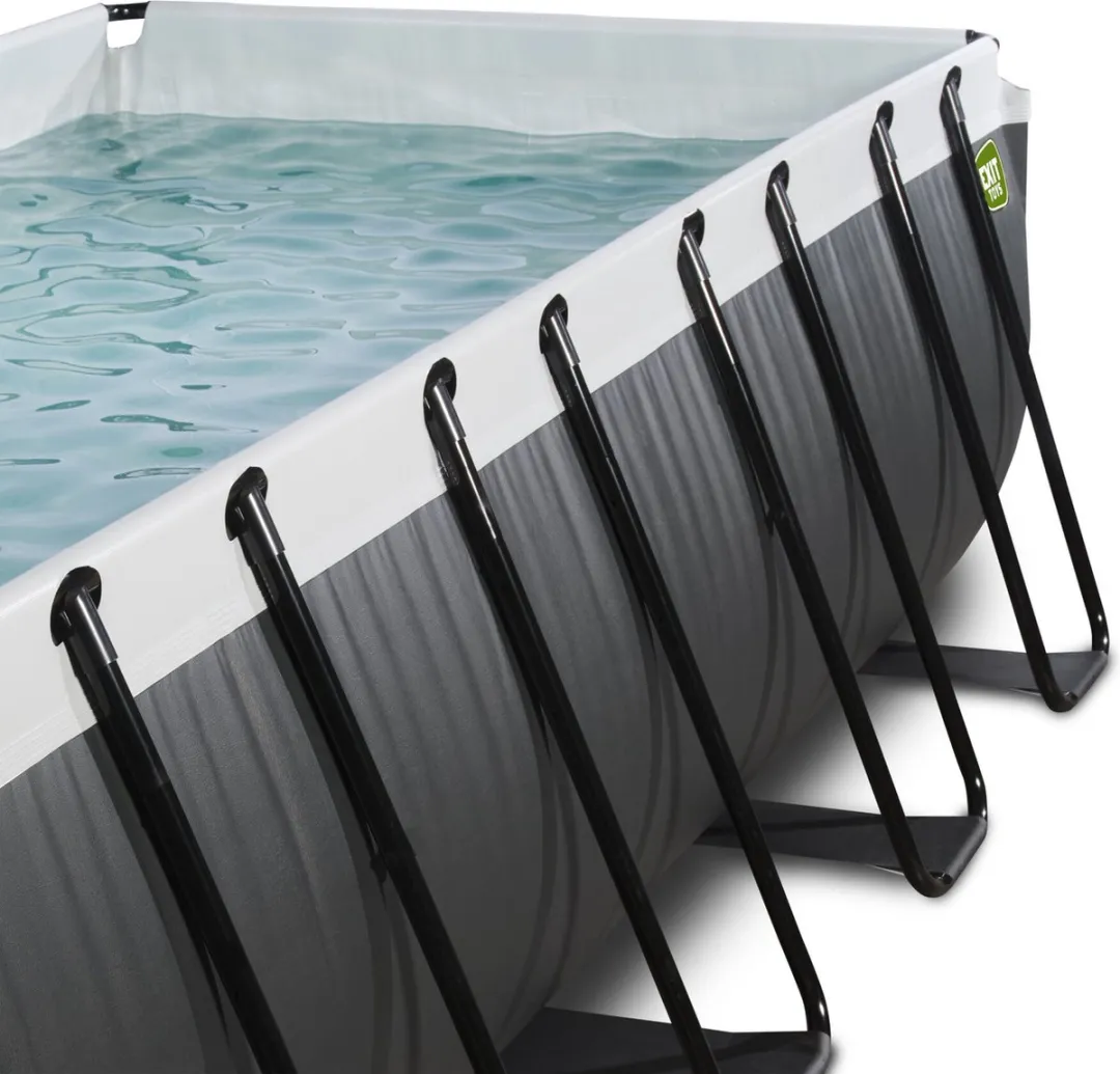 EXIT Toys Zwembad 400x200x100cm - Zwart - 7020L