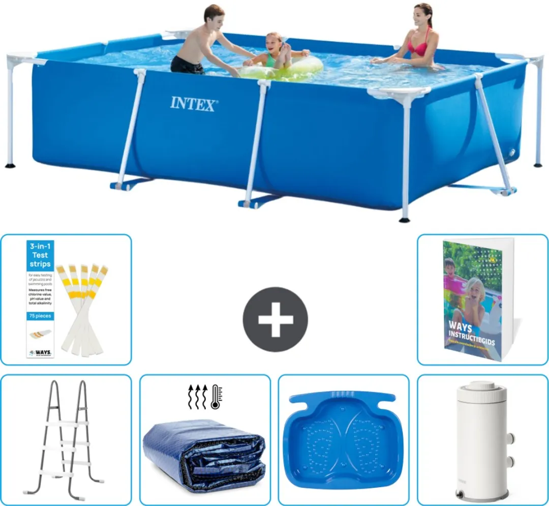 Intex Frame Zwembad 300x200x75cm Blauw