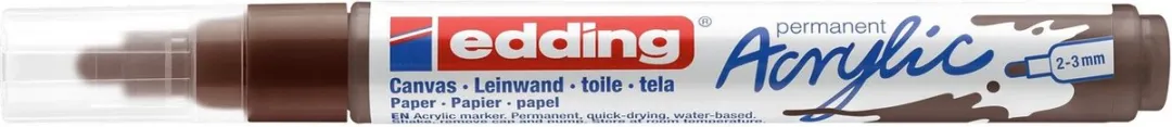 edding Acrylic Marker Medium Punt Bruin