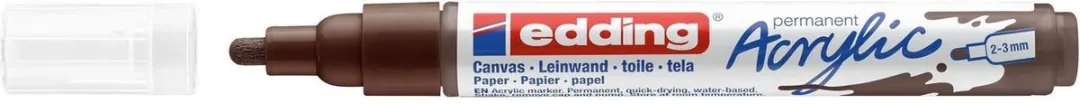 edding Acrylic Marker Medium Punt Bruin
