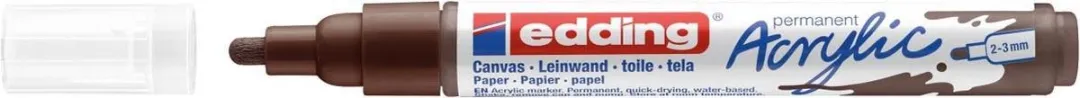 edding Acrylic Marker Medium Punt Bruin