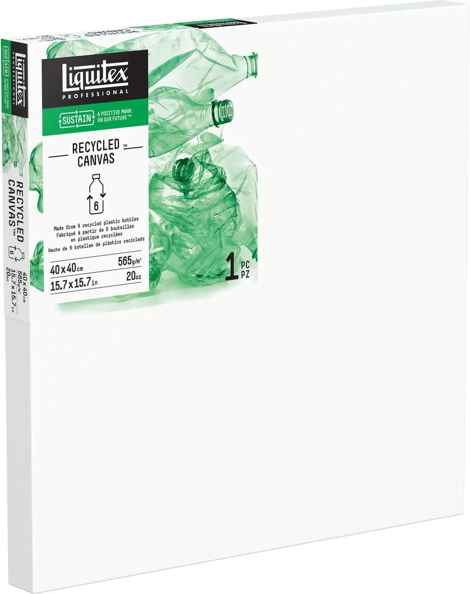 Liquitex Recycled Plastic Canvas 40x40cm - Wit