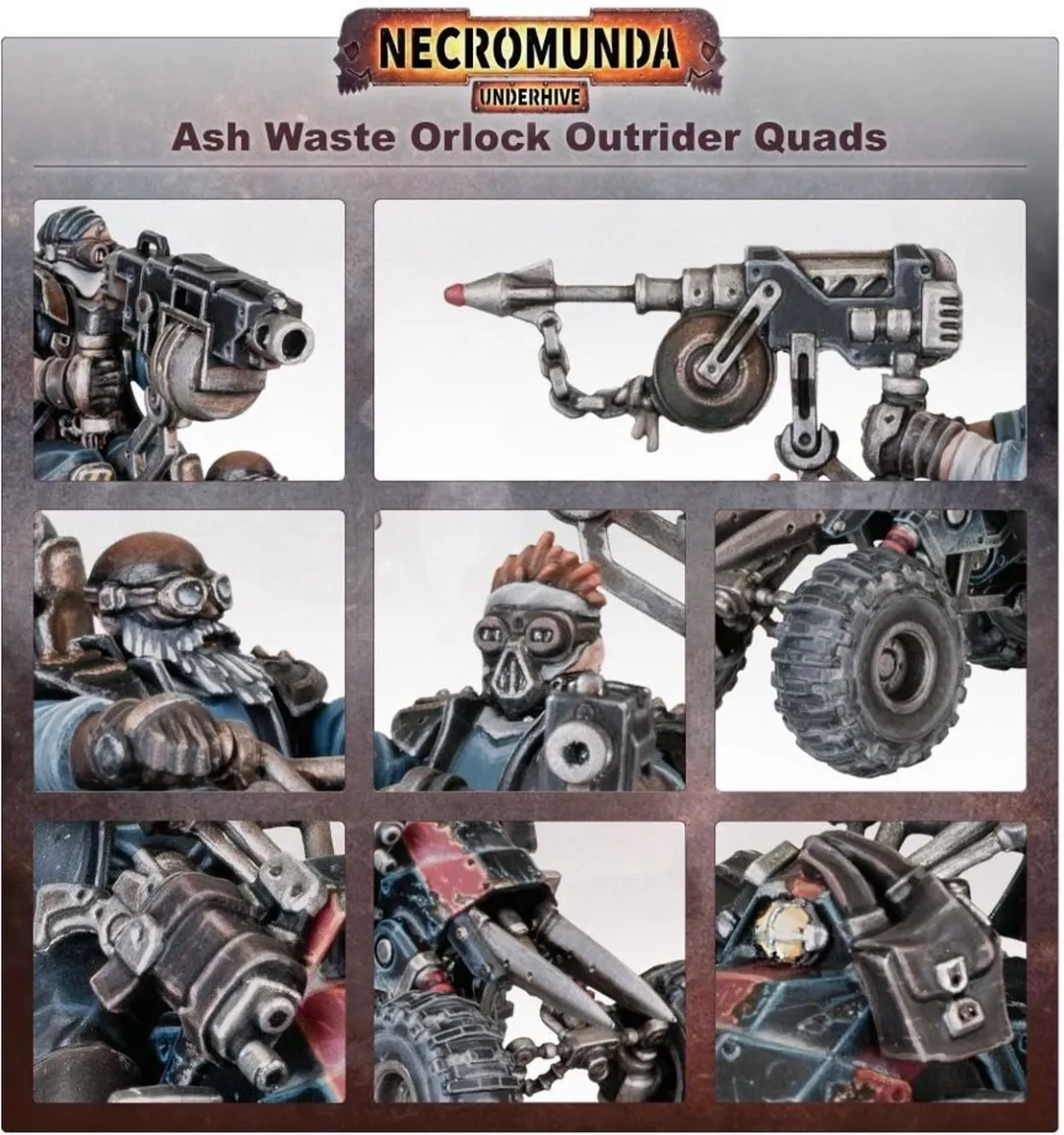 Games Workshop Necromunda Orlock Outrider Squad - 94 Onderdelen