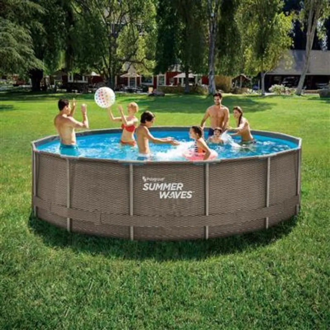 Summer Waves Active Frame Zwembad 457x106cm - Blauw - afbeelding 2 van 2