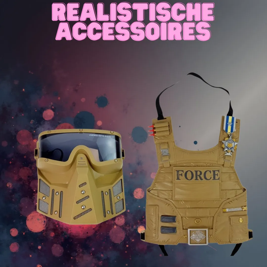 LEAN TOYS Battle Force Militaire Speelset - Bruin - afbeelding 2 van 6