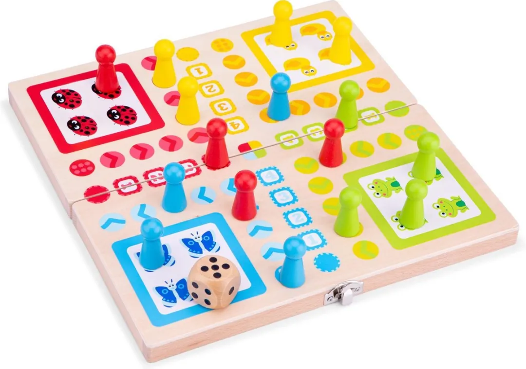 New Classic Toys Houten Ludo Bordspel 10805