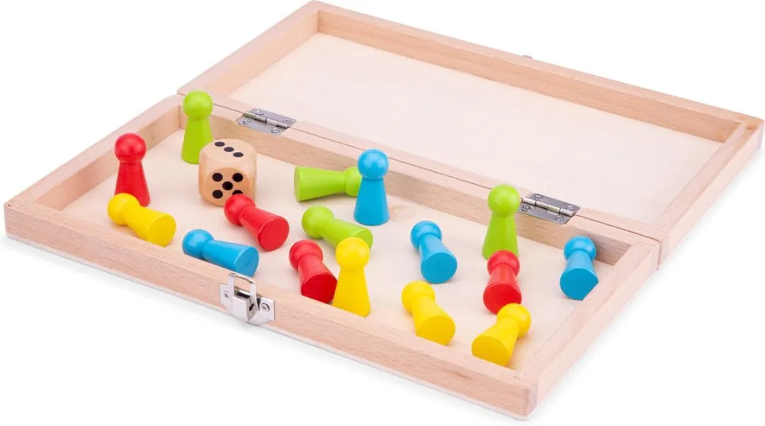 New Classic Toys Houten Ludo Bordspel 10805 - 4 Spelers
