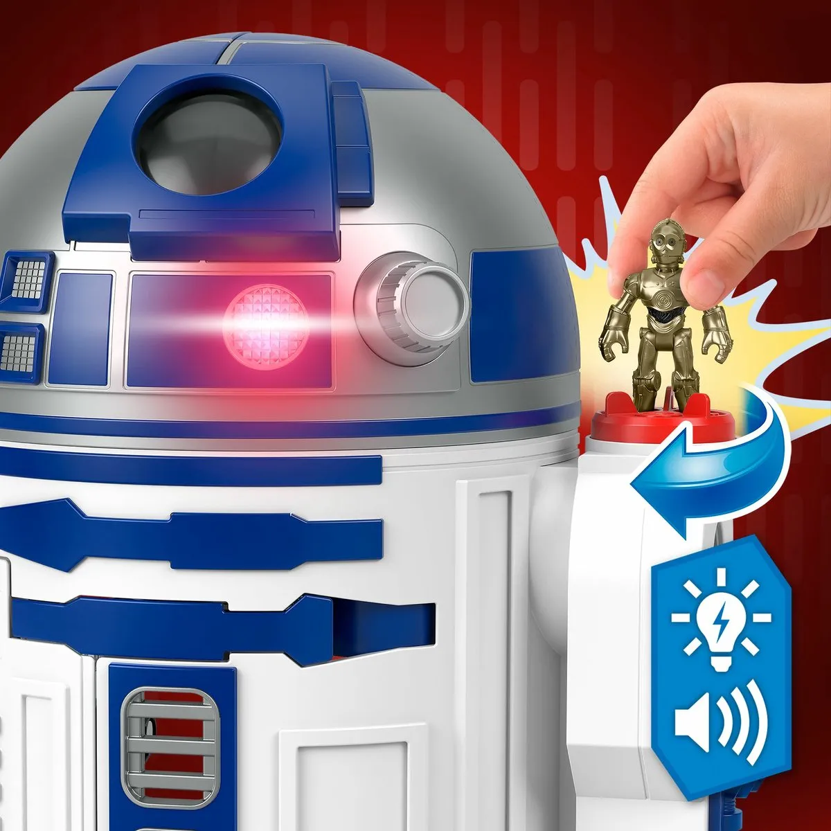 Fisher Price IMAGINEXT Star Wars R2-D2 HXG52 - 3x AAA