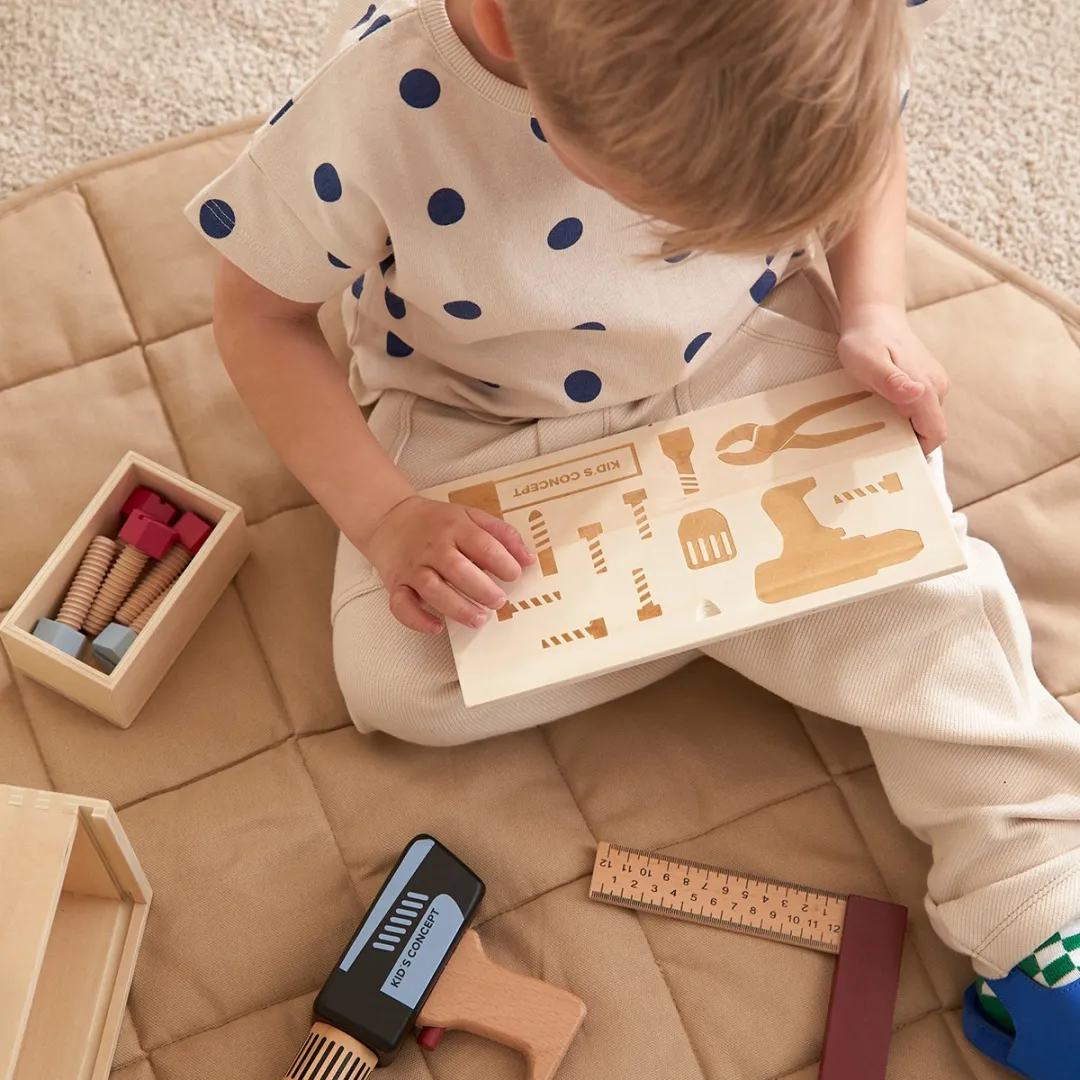 Kids Concept Kid's Hub Gereedschapskoffer Houten Speelgoed - 1000608 - Tan
