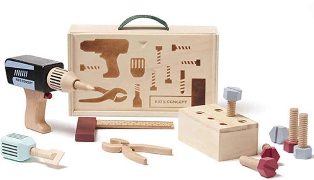 Kids Concept Kid's Hub Gereedschapskoffer Houten Speelgoed