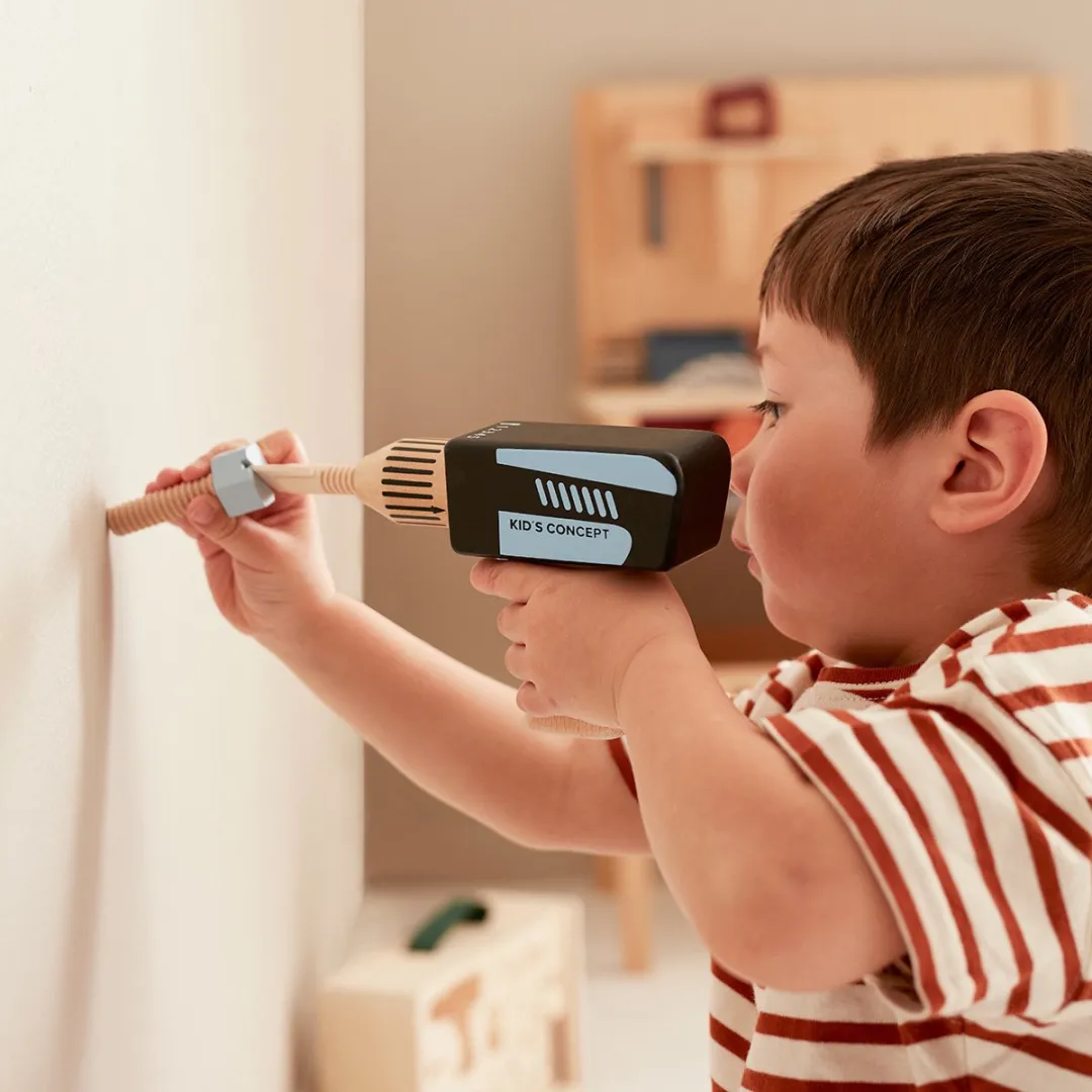 Kids Concept Kid's Hub Gereedschapskoffer Houten Speelgoed - 1000608 - Tan - afbeelding 6 van 6