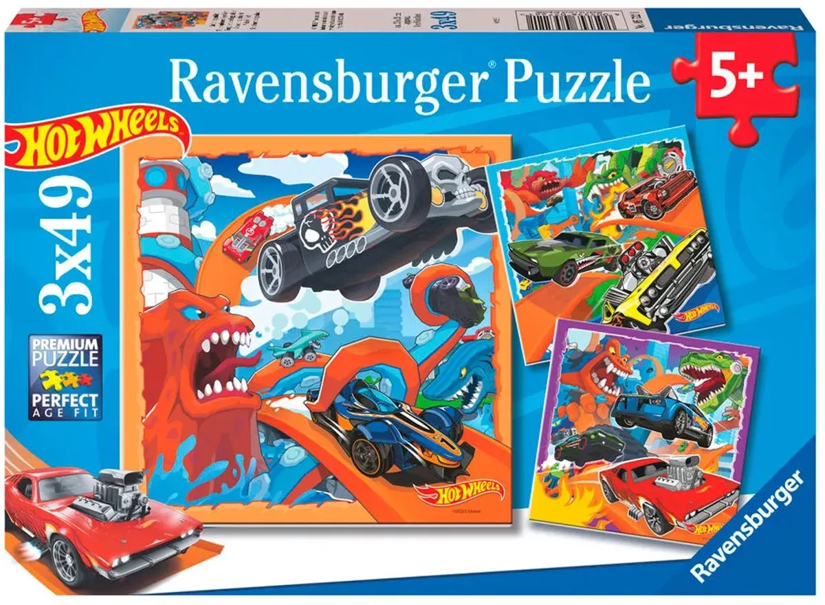 Ravensburger Hot Wheels Puzzel Veelkleurig