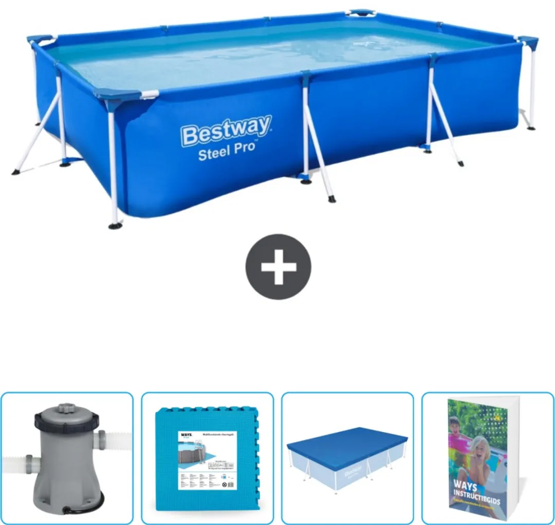 Bestway Steel Pro Zwembad 300x201x66cm
