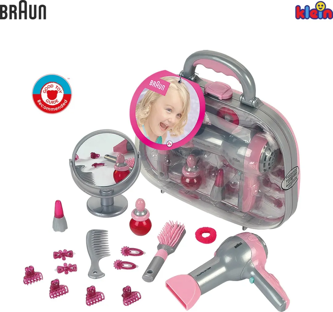 Klein Toys Braun Kapsalon Speelgoed - Roze/Grijs