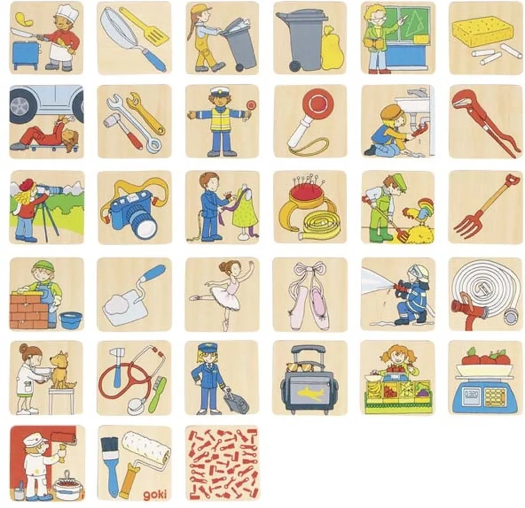 Goki Memo Game Occupations 56775