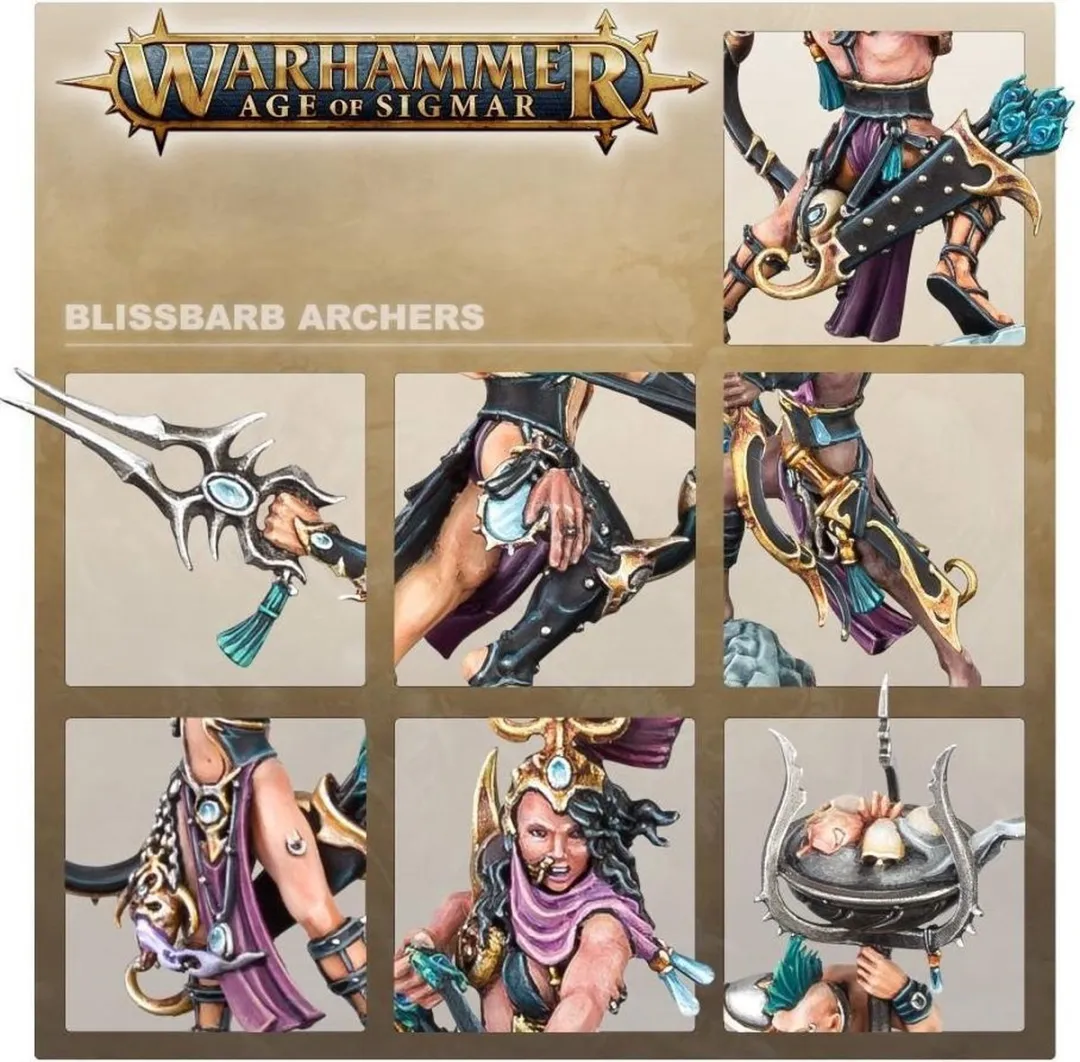 Games Workshop Hedonites of Slaanesh Blissbarb Archers - 81 Onderdelen
