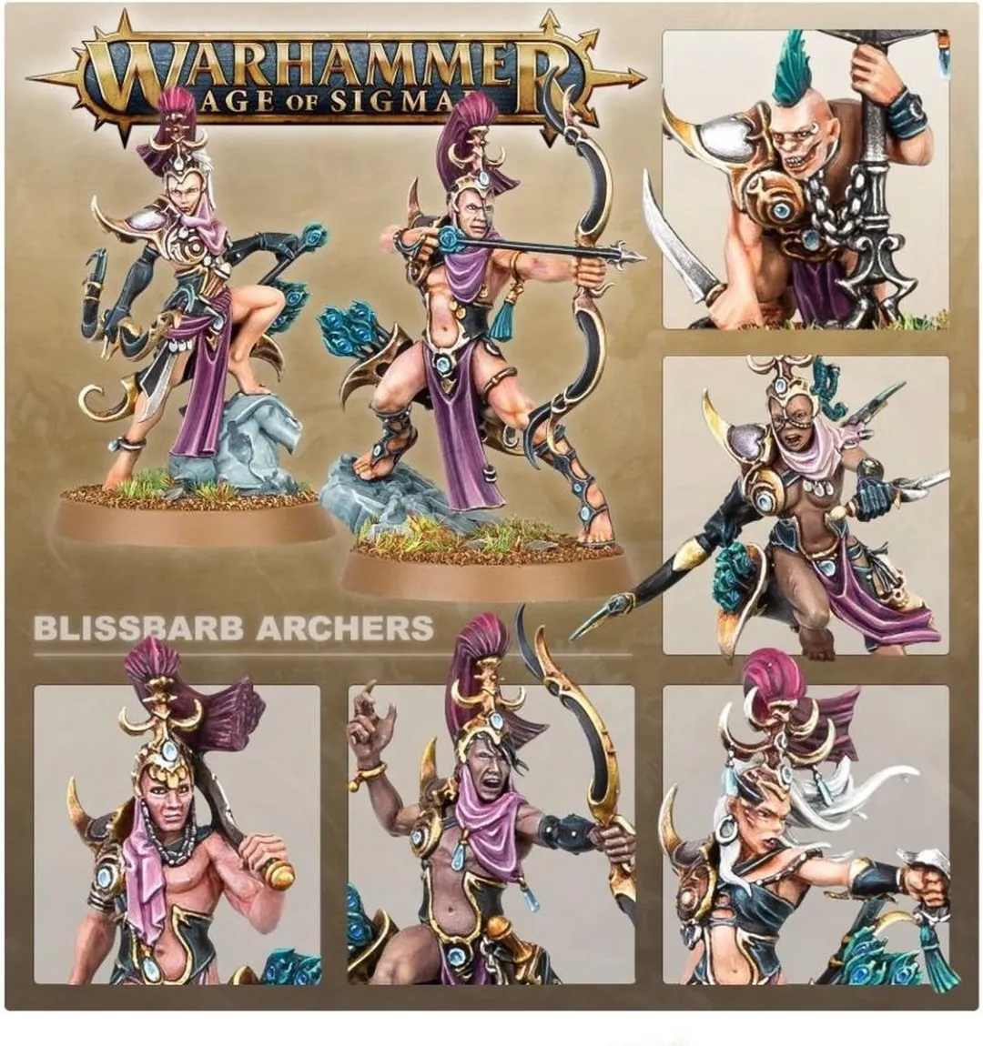 Games Workshop Hedonites of Slaanesh Blissbarb Archers - 81 Onderdelen