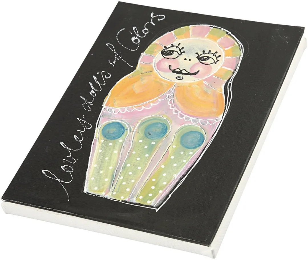 Creativ Company Gespannen Canvas 30x30cm 280gr - 40 Stuks Wit