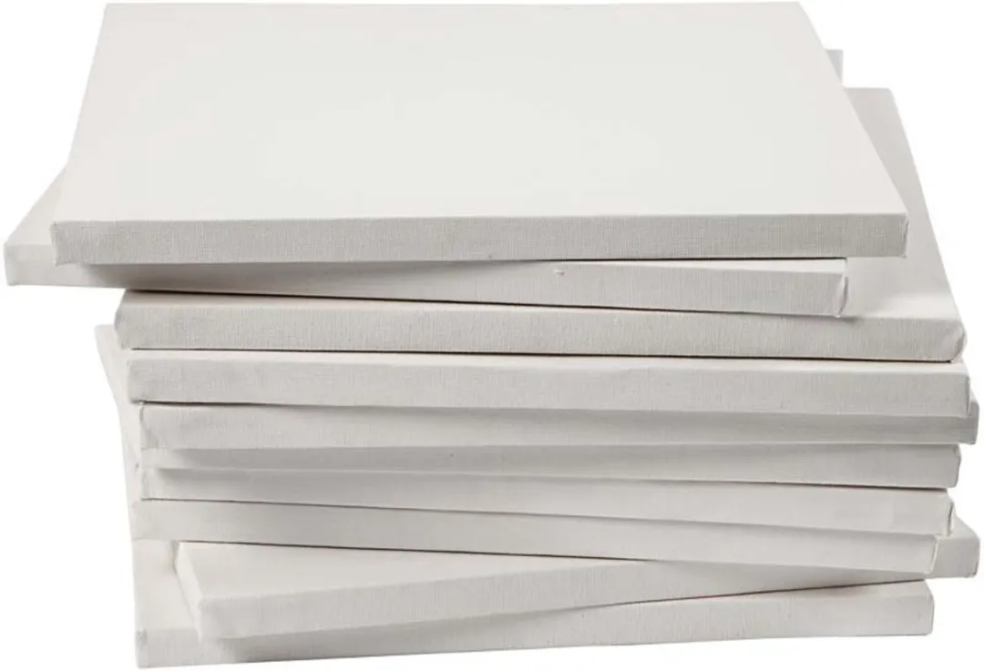 Creativ Company Gespannen Canvas 30x30cm 280gr - 40 Stuks Wit