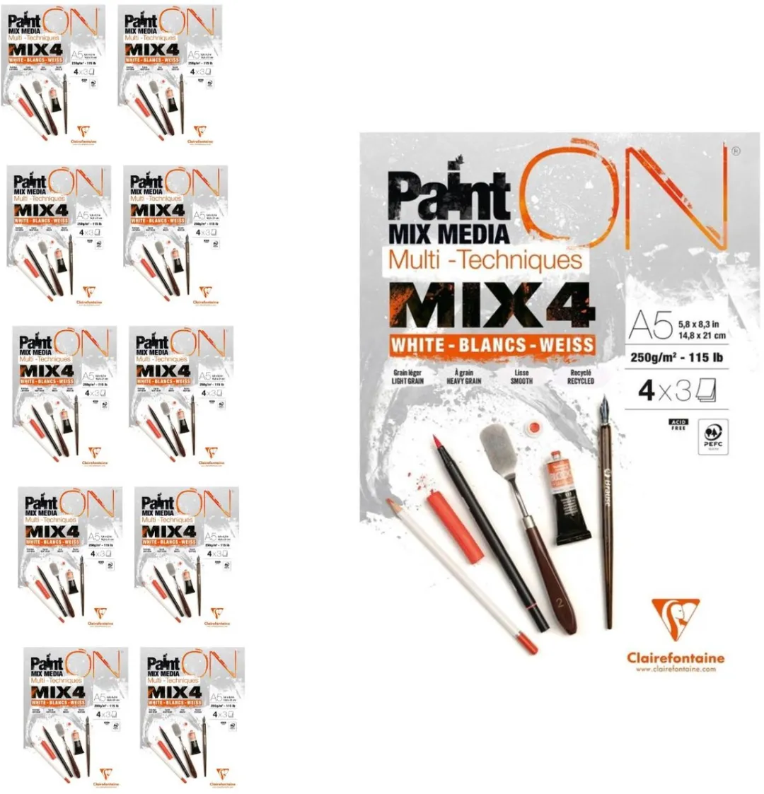 Clairefontaine Paint ON Multi-Techniek Pad A5