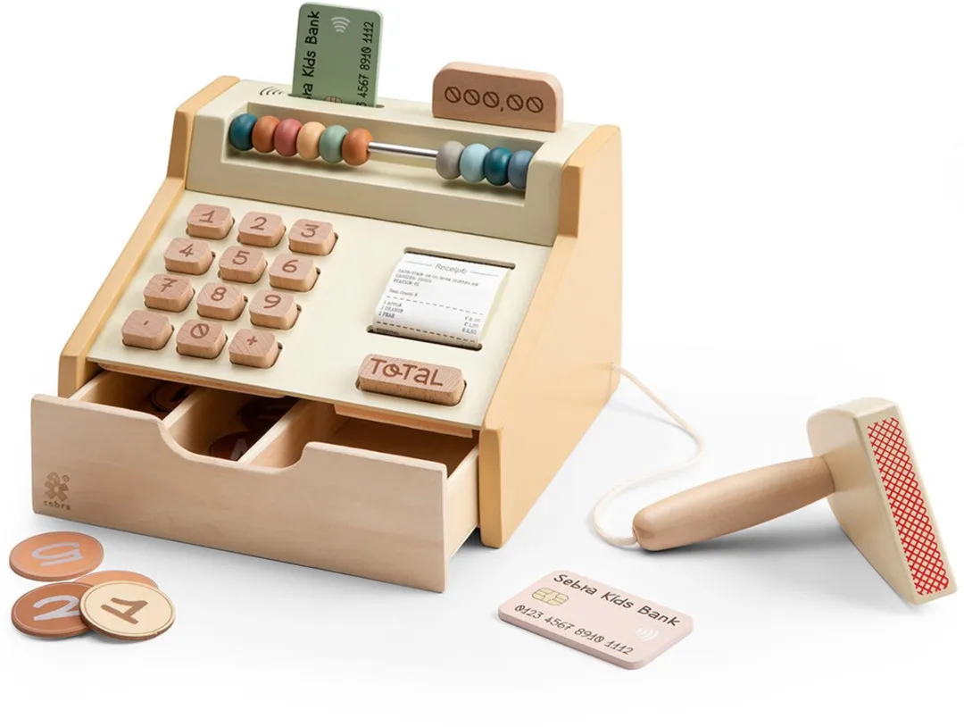 Sebra Houten Kassa met Scanner