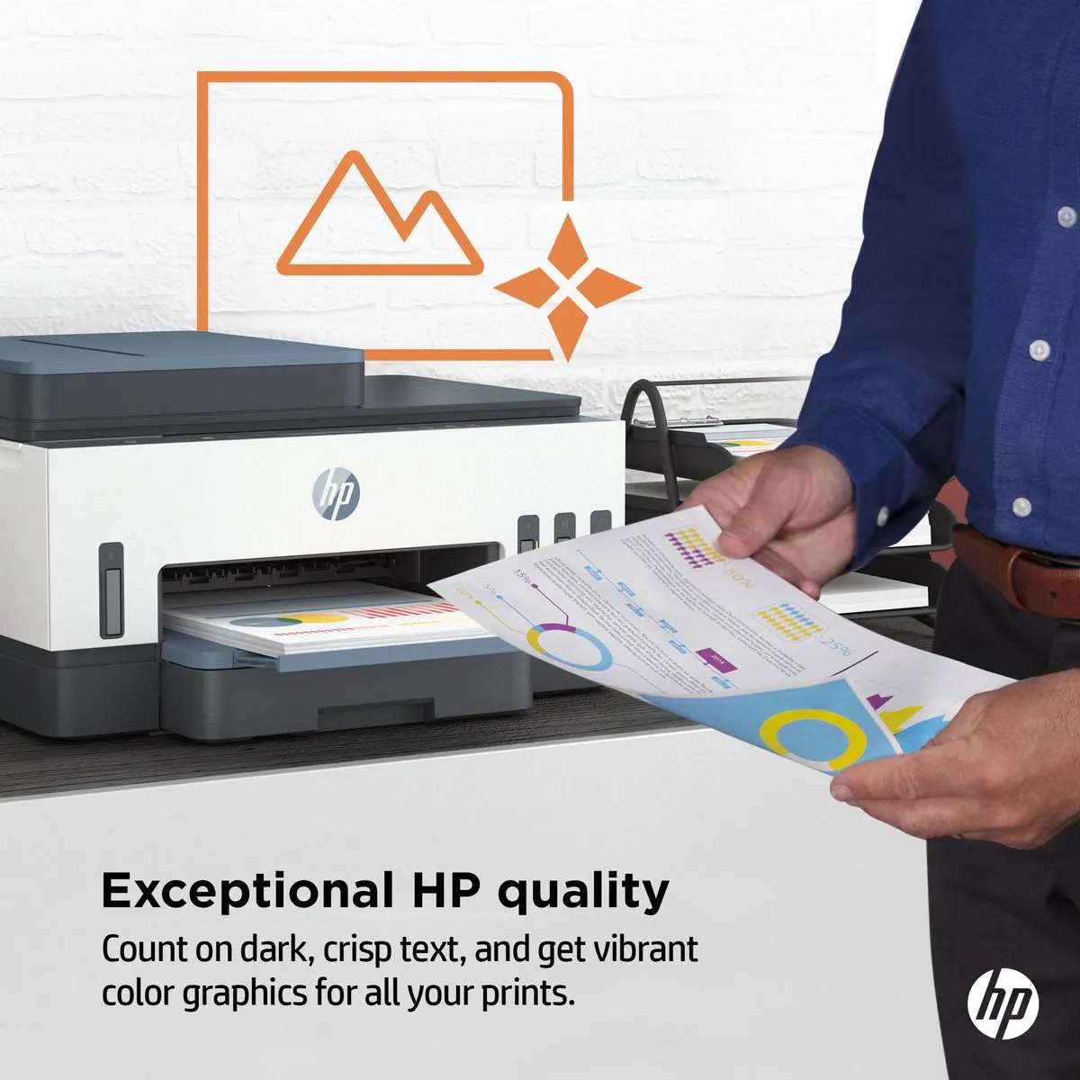 HP Smart Tank 7308 All-in-One Printer - 250 Vel - 4 Kleuren - Blauw/Wit