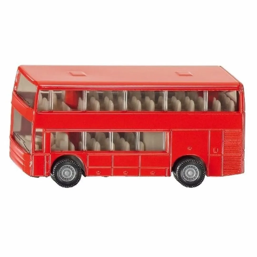 SIKU 1321 Dubbeldekker Bus - 3 Stuks Rood