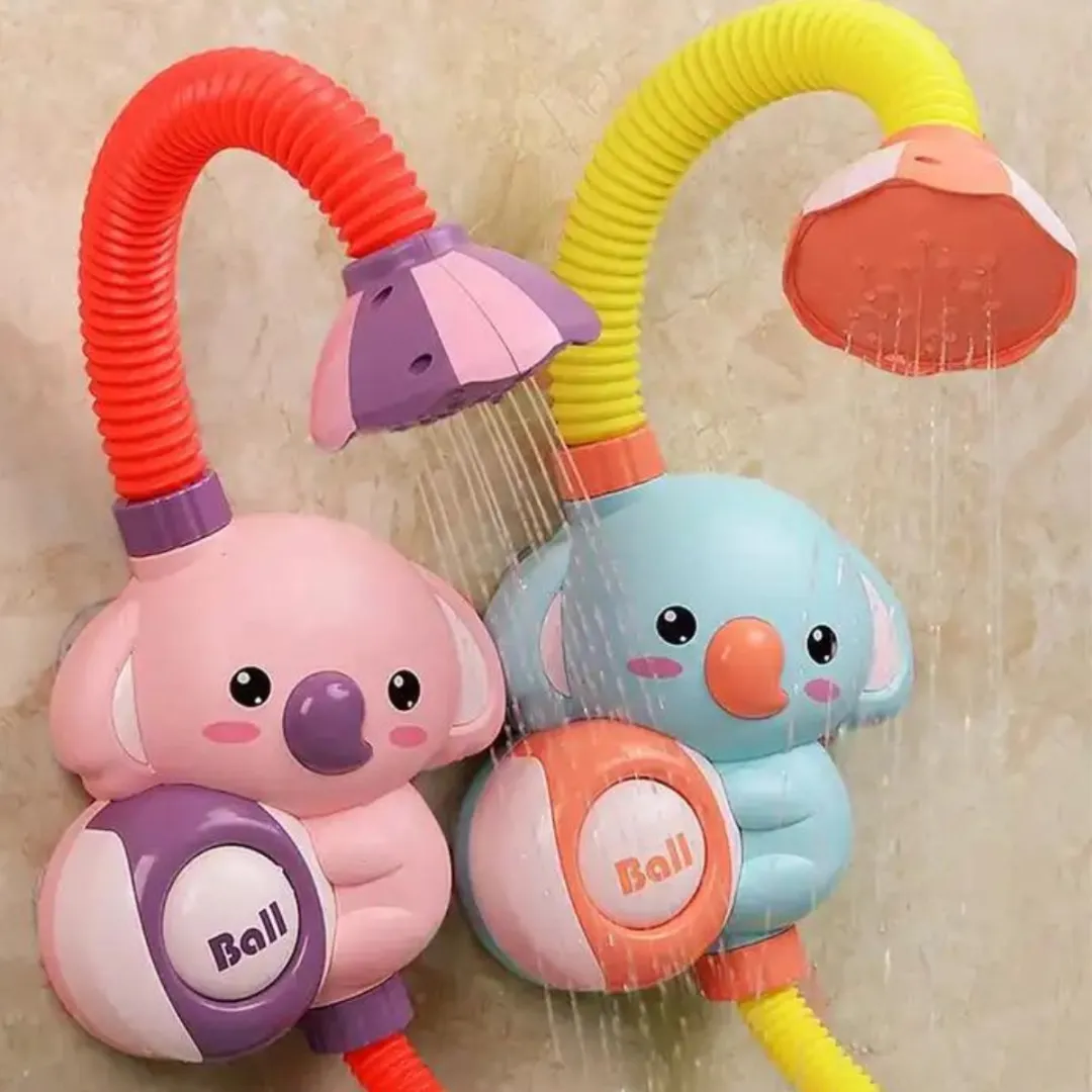 RyC Toys Baby Badspeeltje | Koala Douche geel/blauw | sproeier douchebad speelgoed