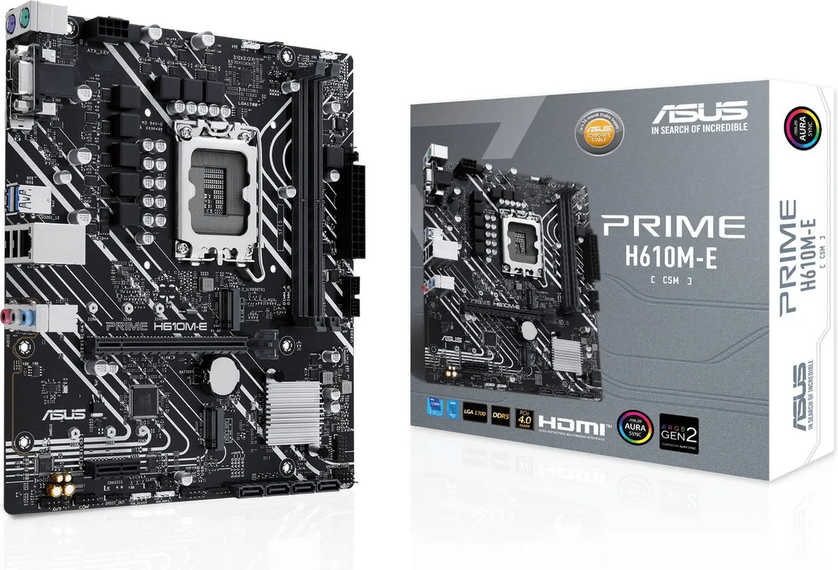 ASUS PRIME H610M-E-CSM H610 microATX - LGA1700