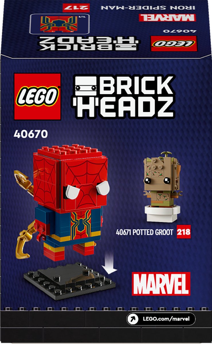 LEGO Brickheadz 40670 - Marvel Iron Spider-Man