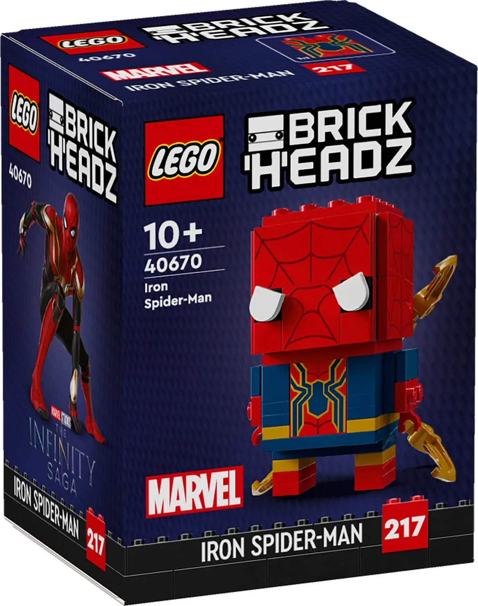 LEGO Brickheadz Marvel Iron Spider-Man - 91 Stukken - afbeelding 6 van 6