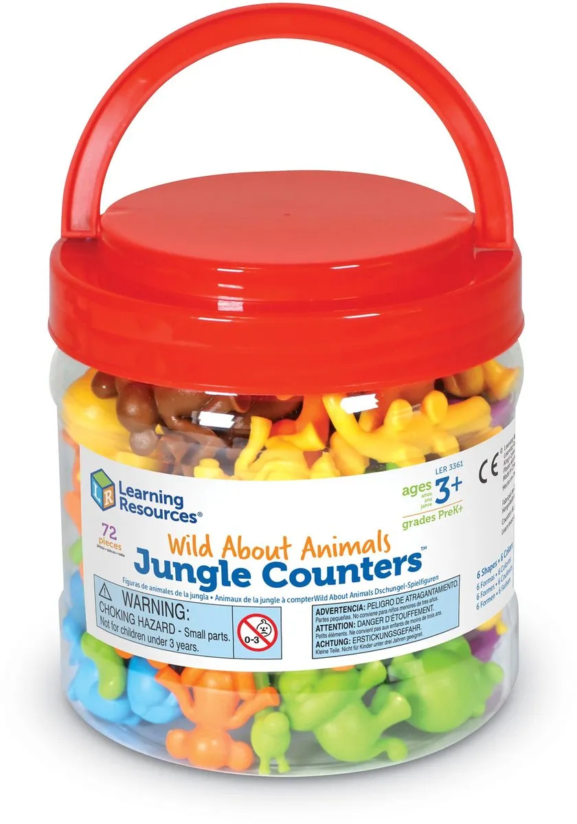 Learning Resources Familie Dieren Jungle - 72 Stuks Multicolor