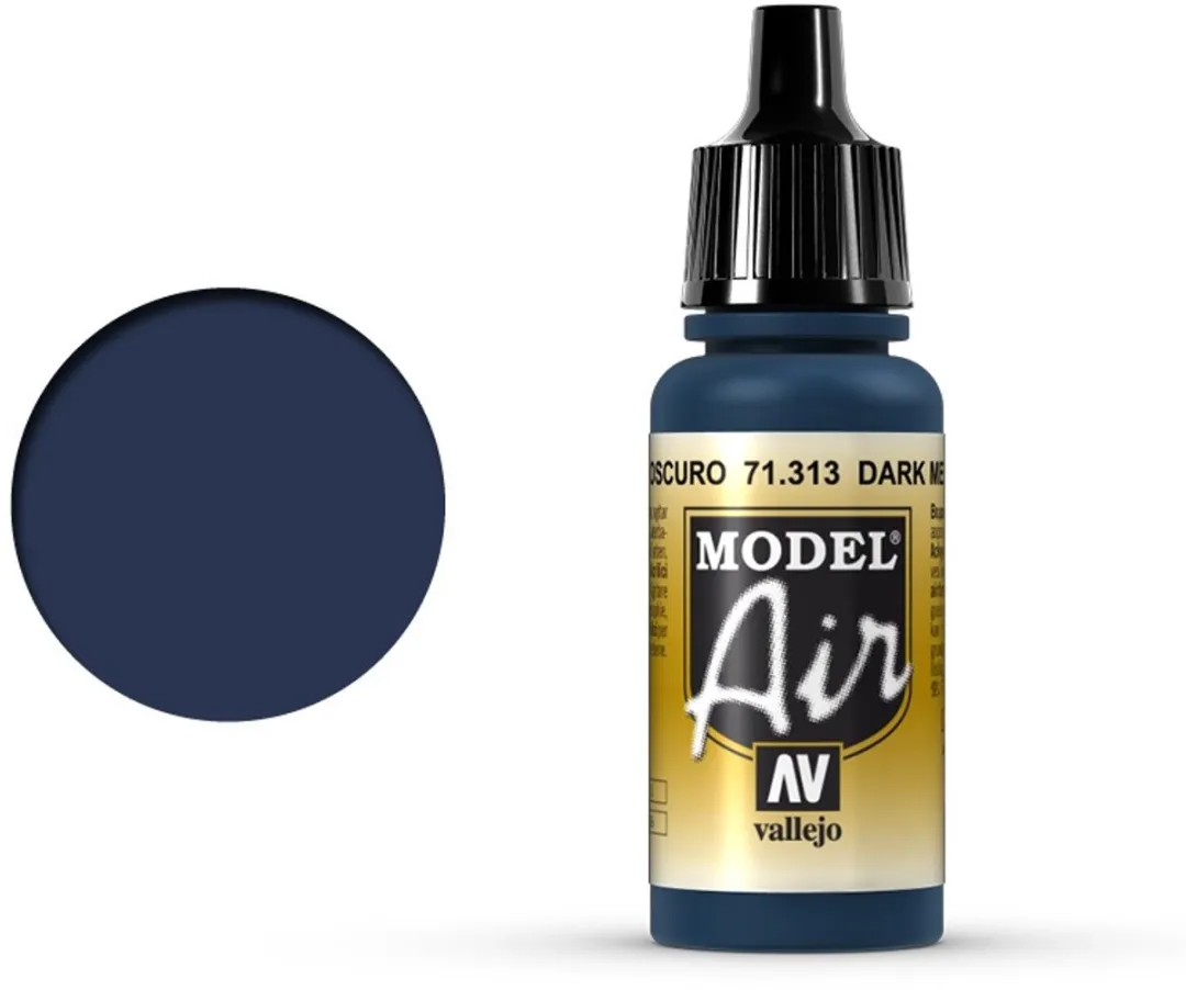 Vallejo Model Air Dark Mediterranean Blue Acrylverf 17ml