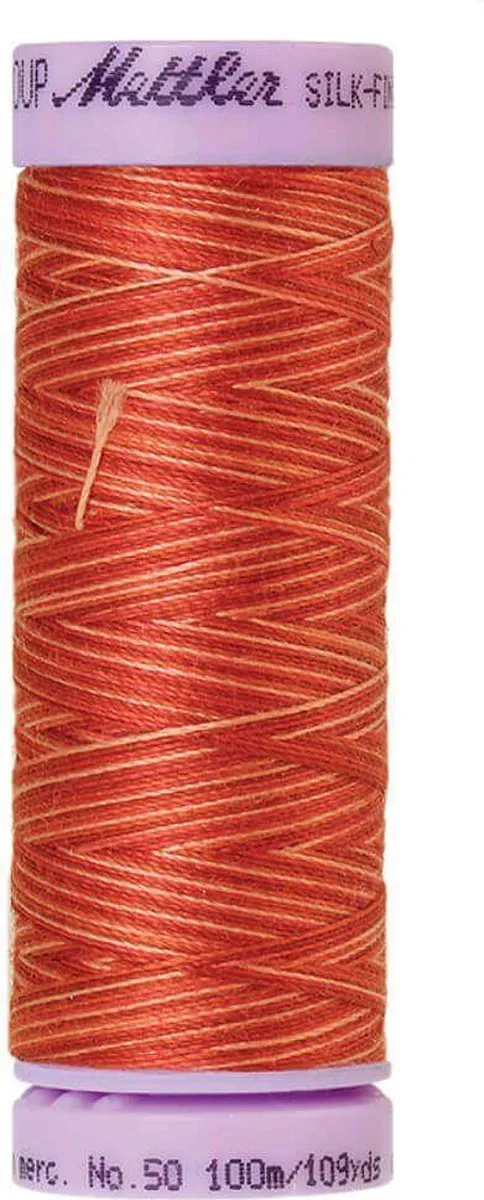 Amann Silk-Finish Cotton Multi-Color Rood 100m