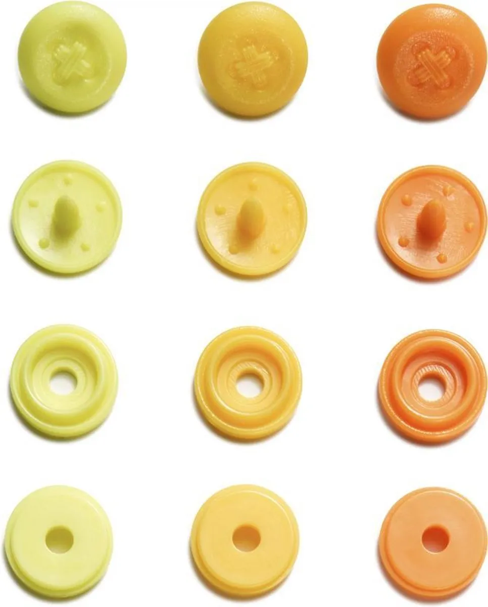 Prym ColorSnapsMini Drukknopen - Geel 9mm - 36 Stuks